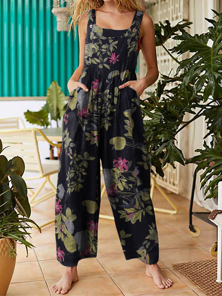 National Forest Floral Linen Jumpsuit, National Forest Collection |  FatFace.com